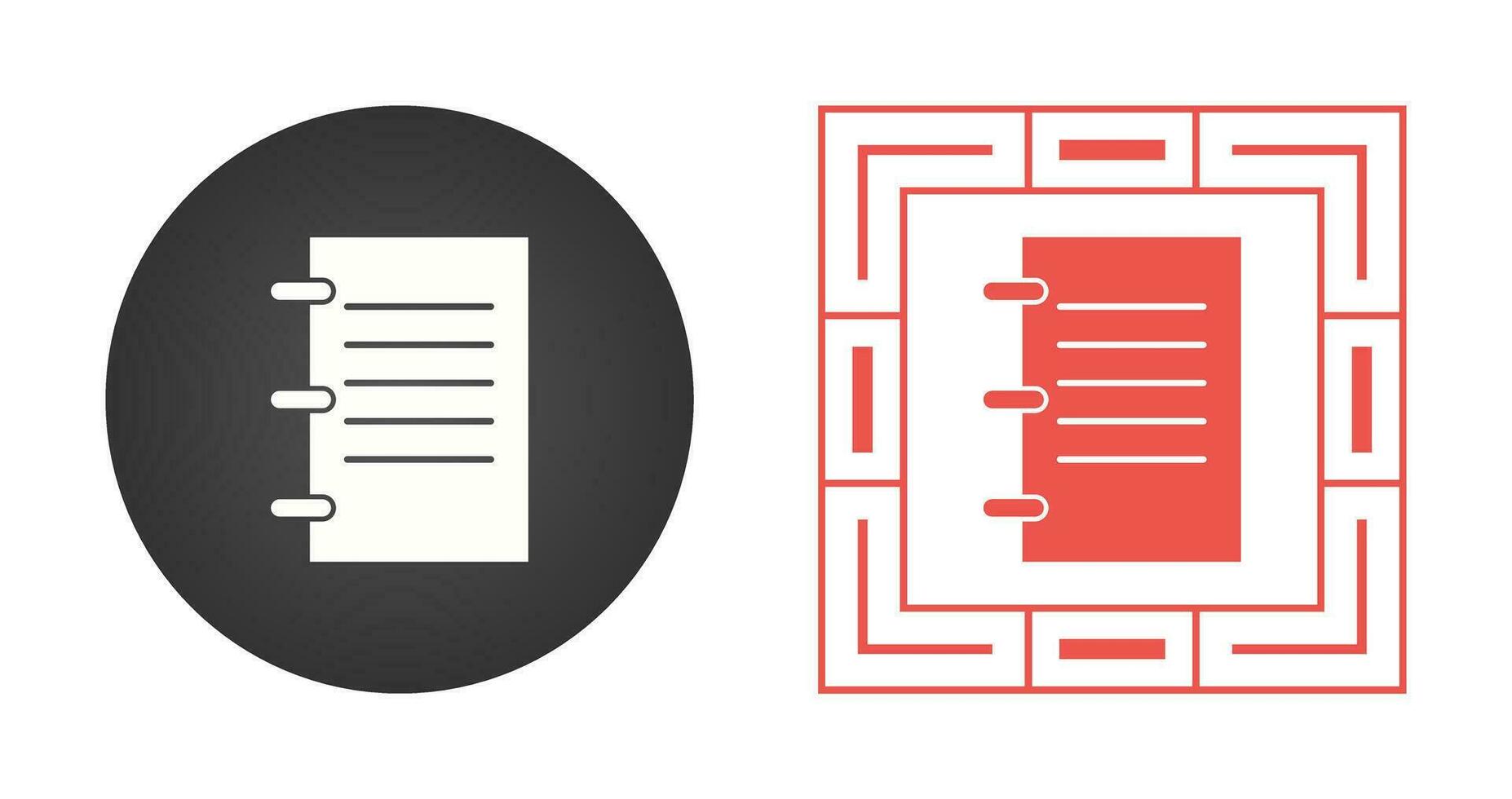 Notebook Vector Icon