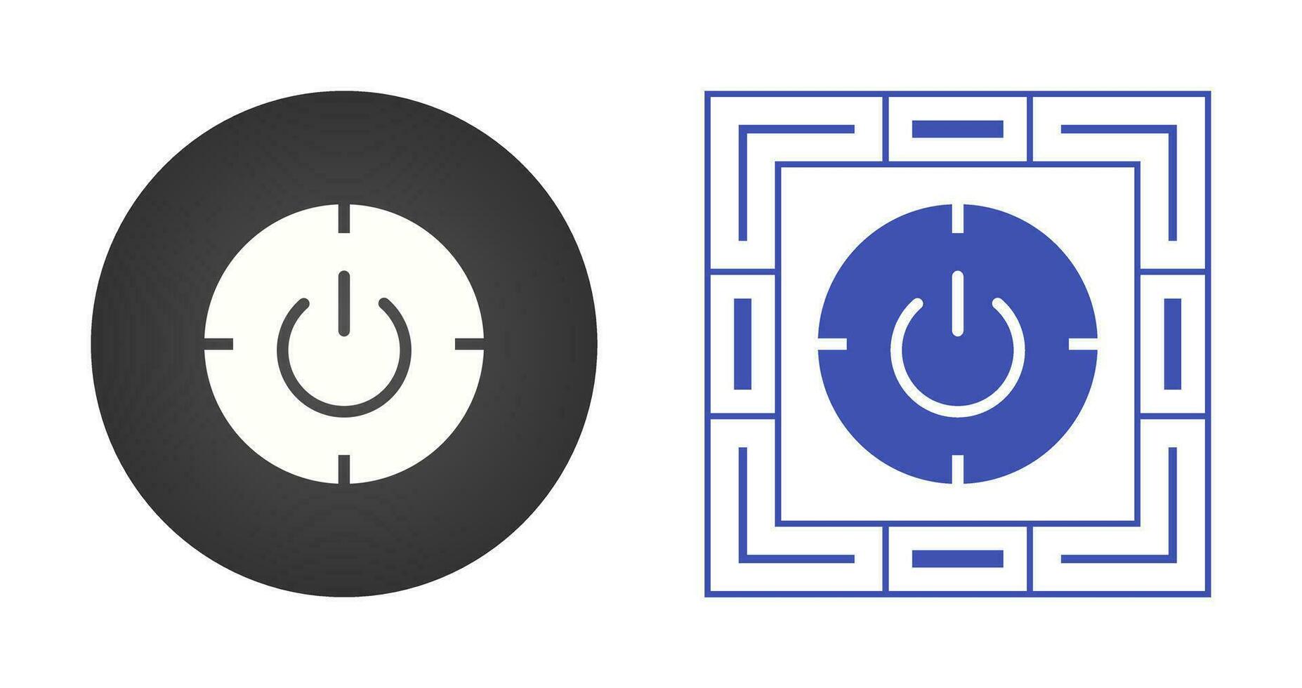 Scheduled power on and off Vector Icon