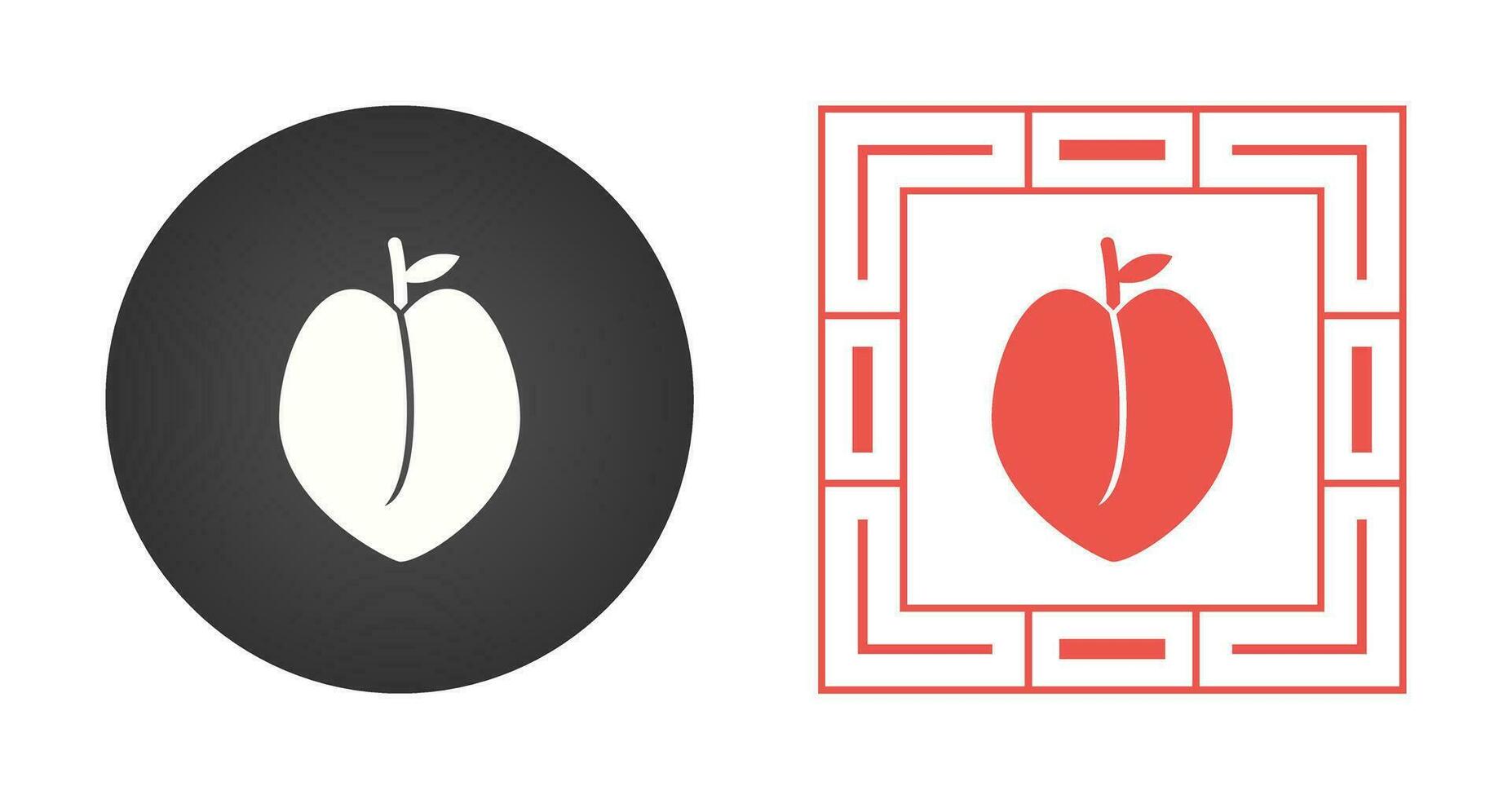 Peach Vector Icon