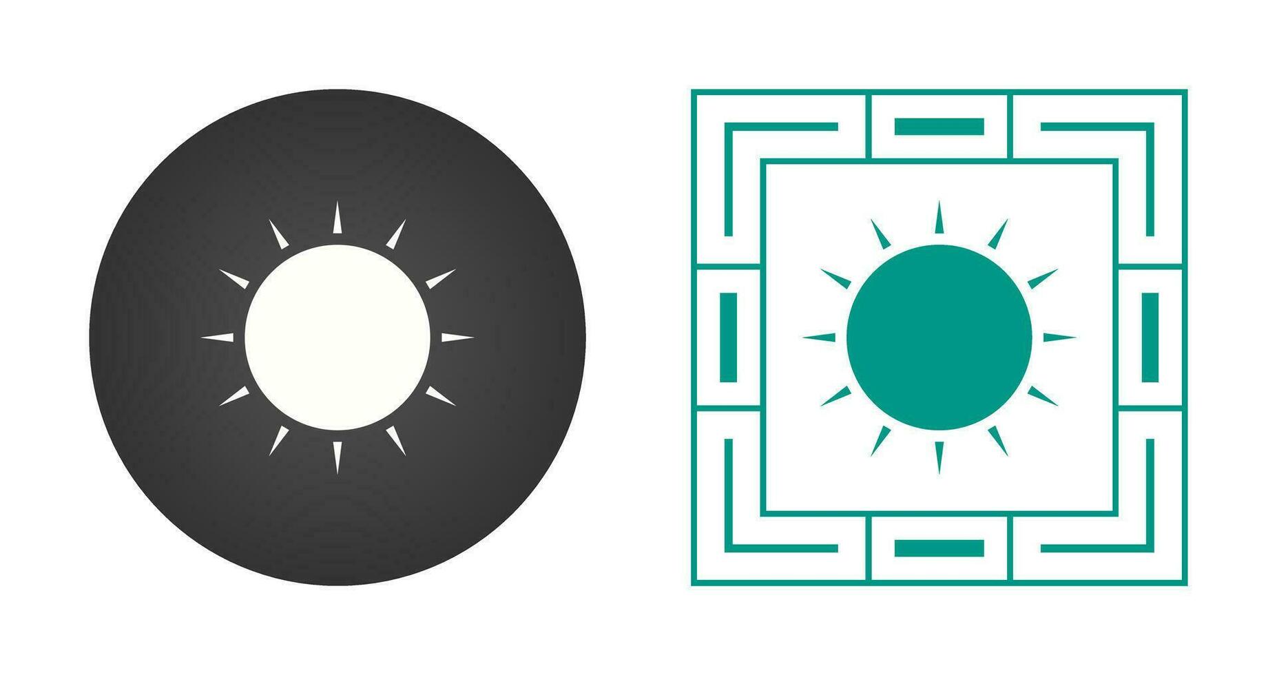 icono de vector de sol