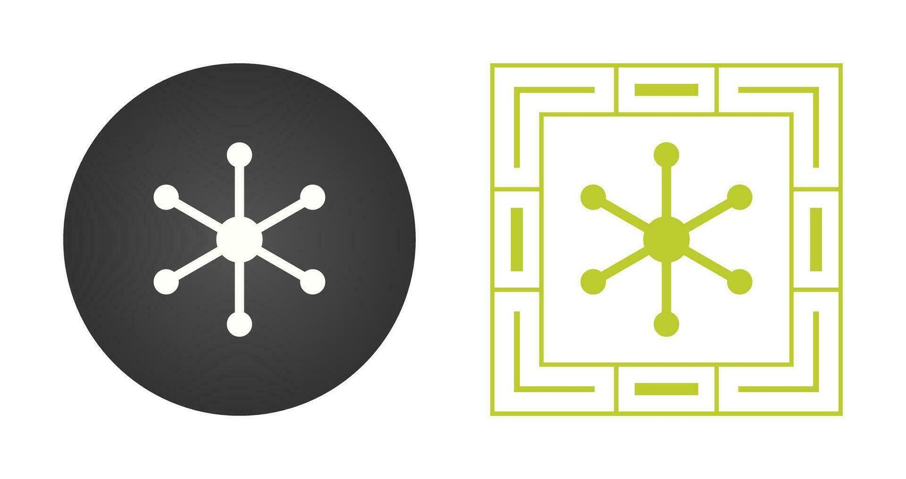 Molecular Structure Vector Icon
