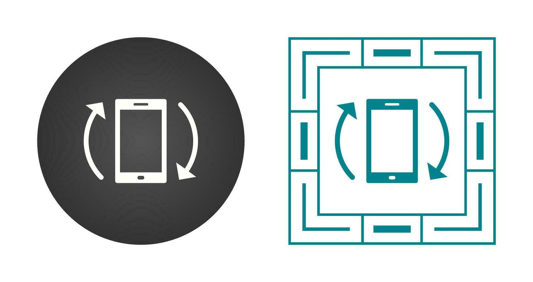 Auto rotation Vector Icon