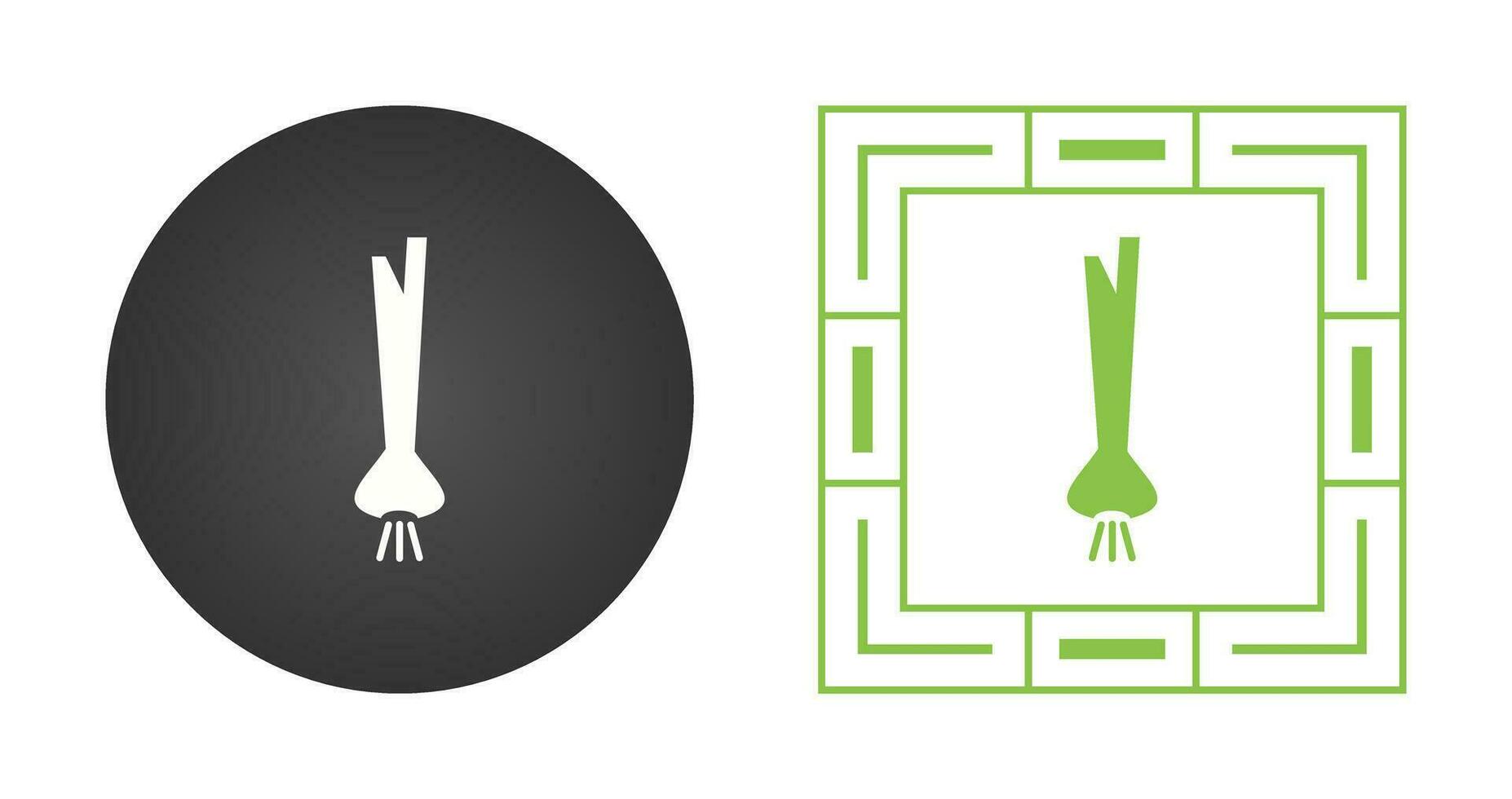 Spring Onion Vector Icon