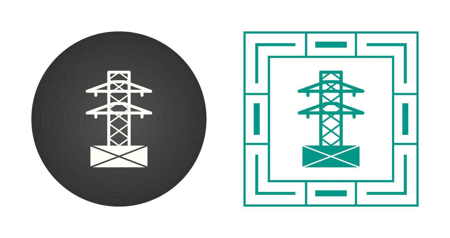 icono de vector de torre de electricidad