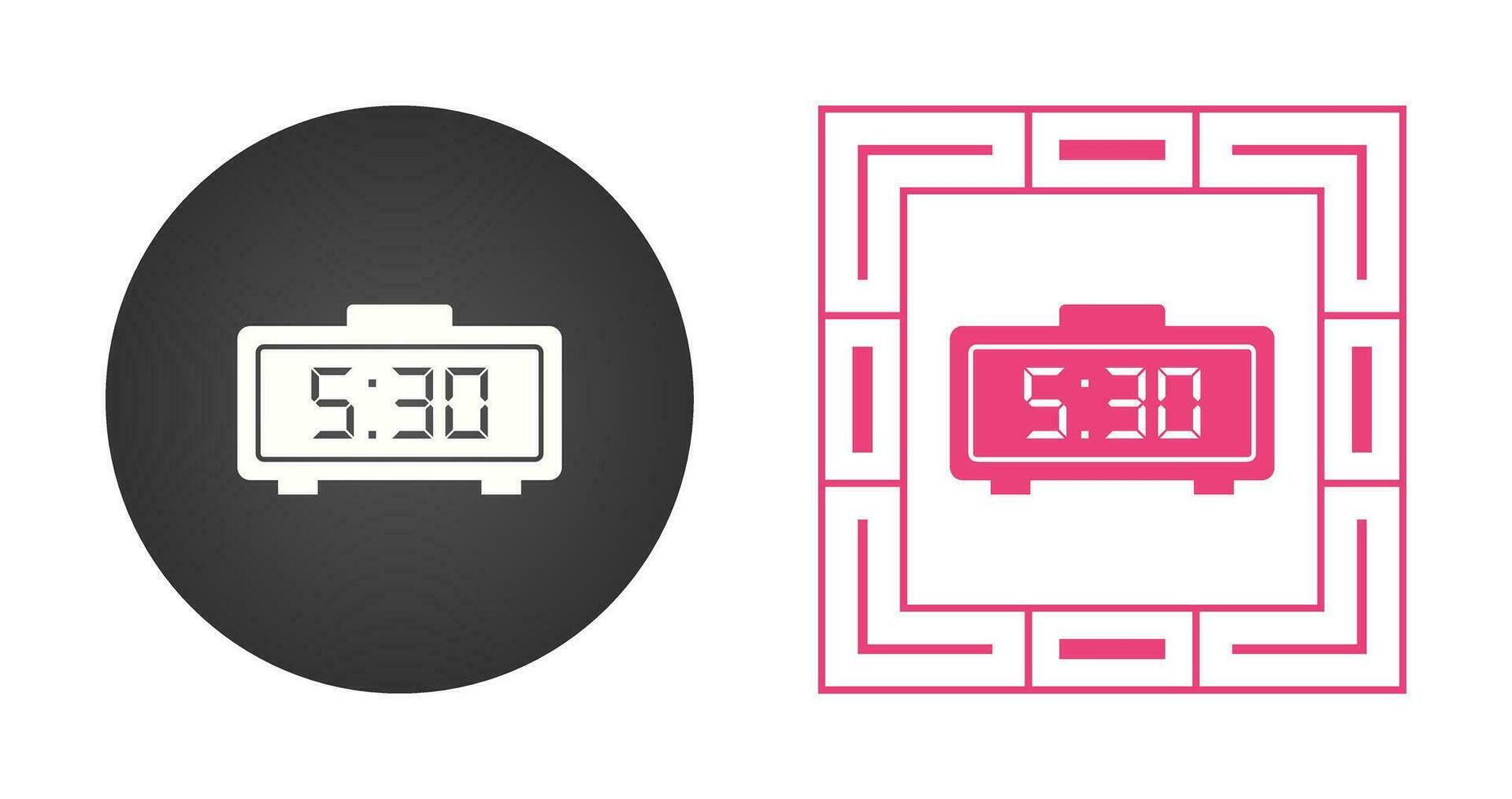 Digital Clock Vector Icon