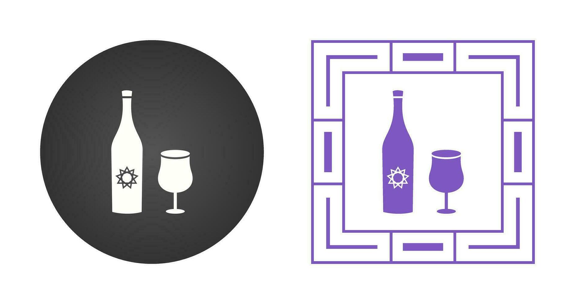 Goblet and Wine Vector Icon