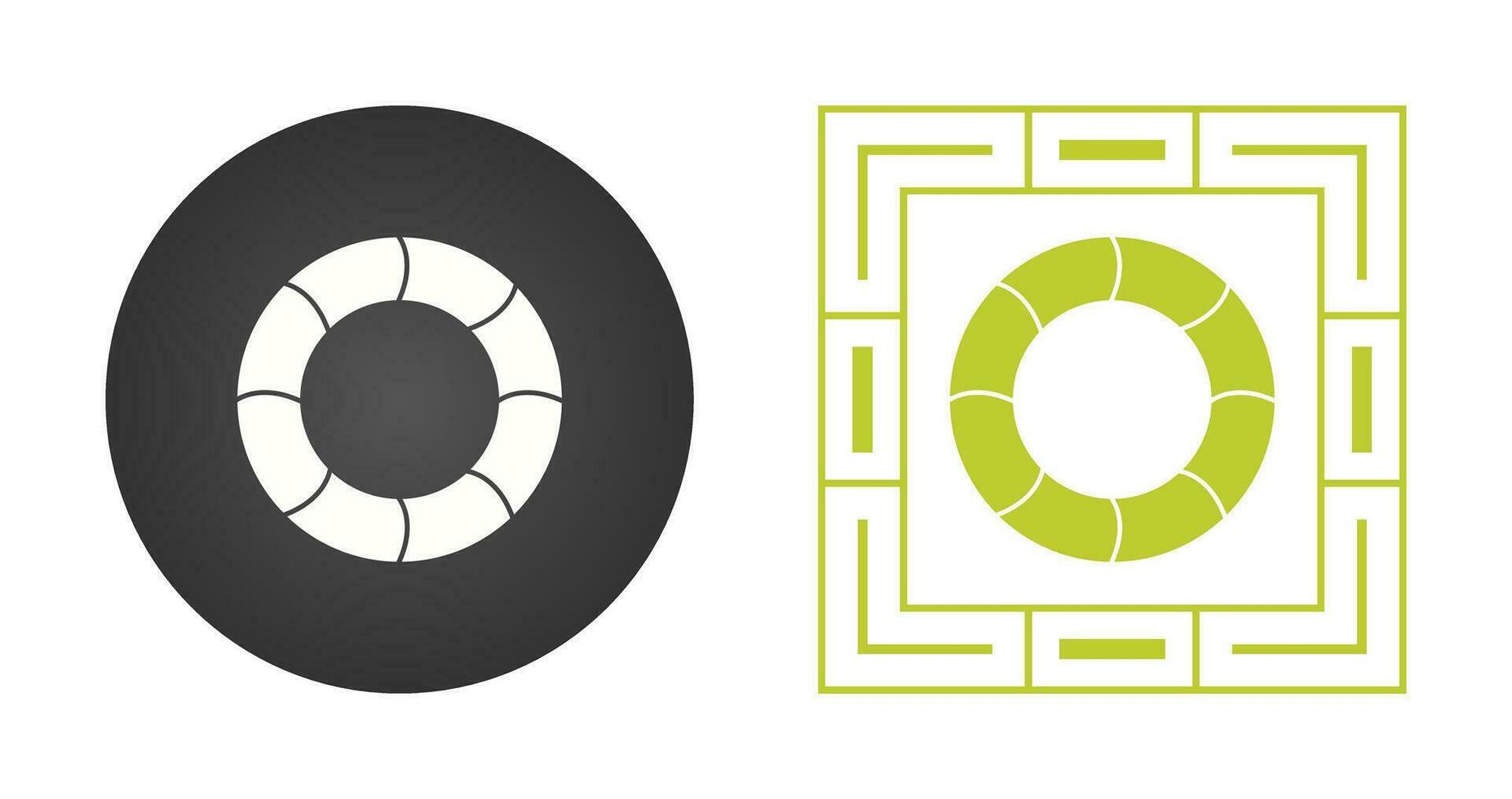 Swimming Tire Vector Icon