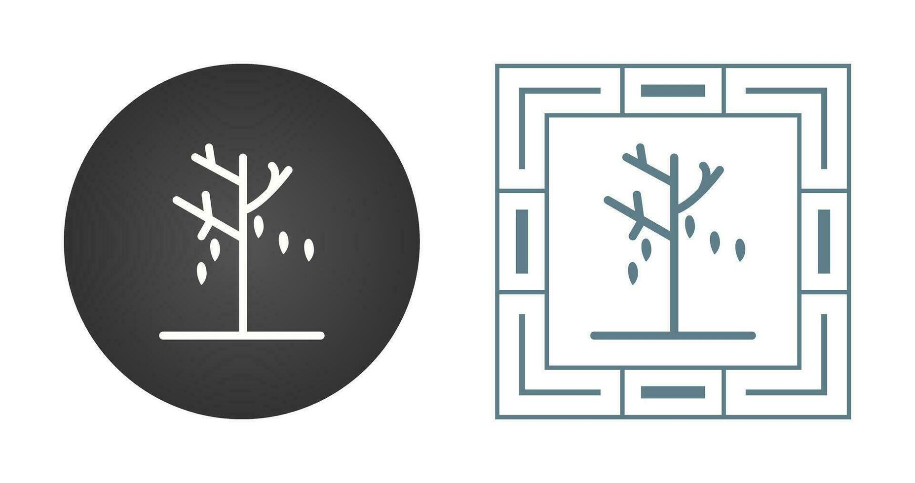 Leaves in Wind Vector Icon