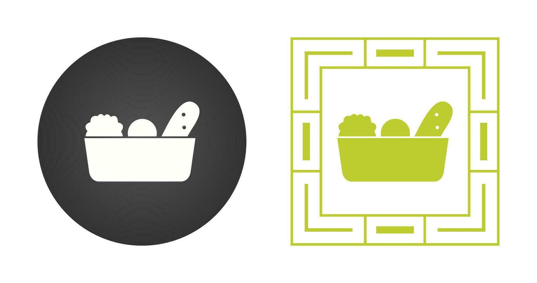 Vegetable Basket Vector Icon