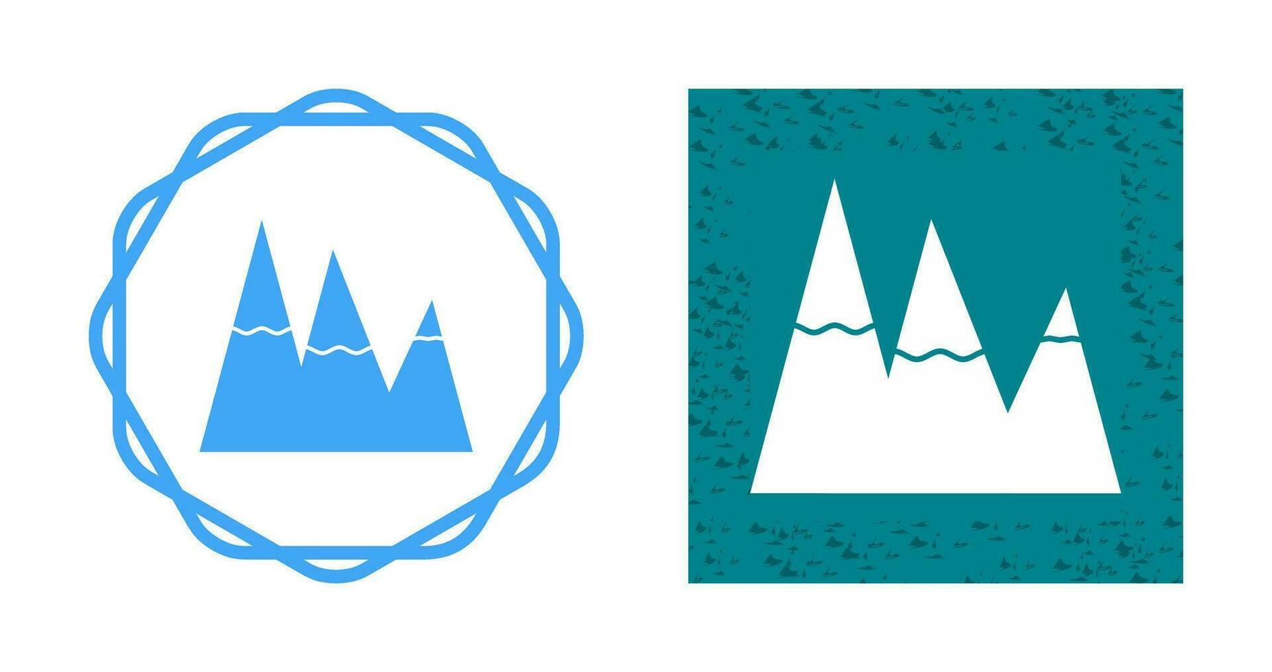 Ice Top Mountain Vector Icon