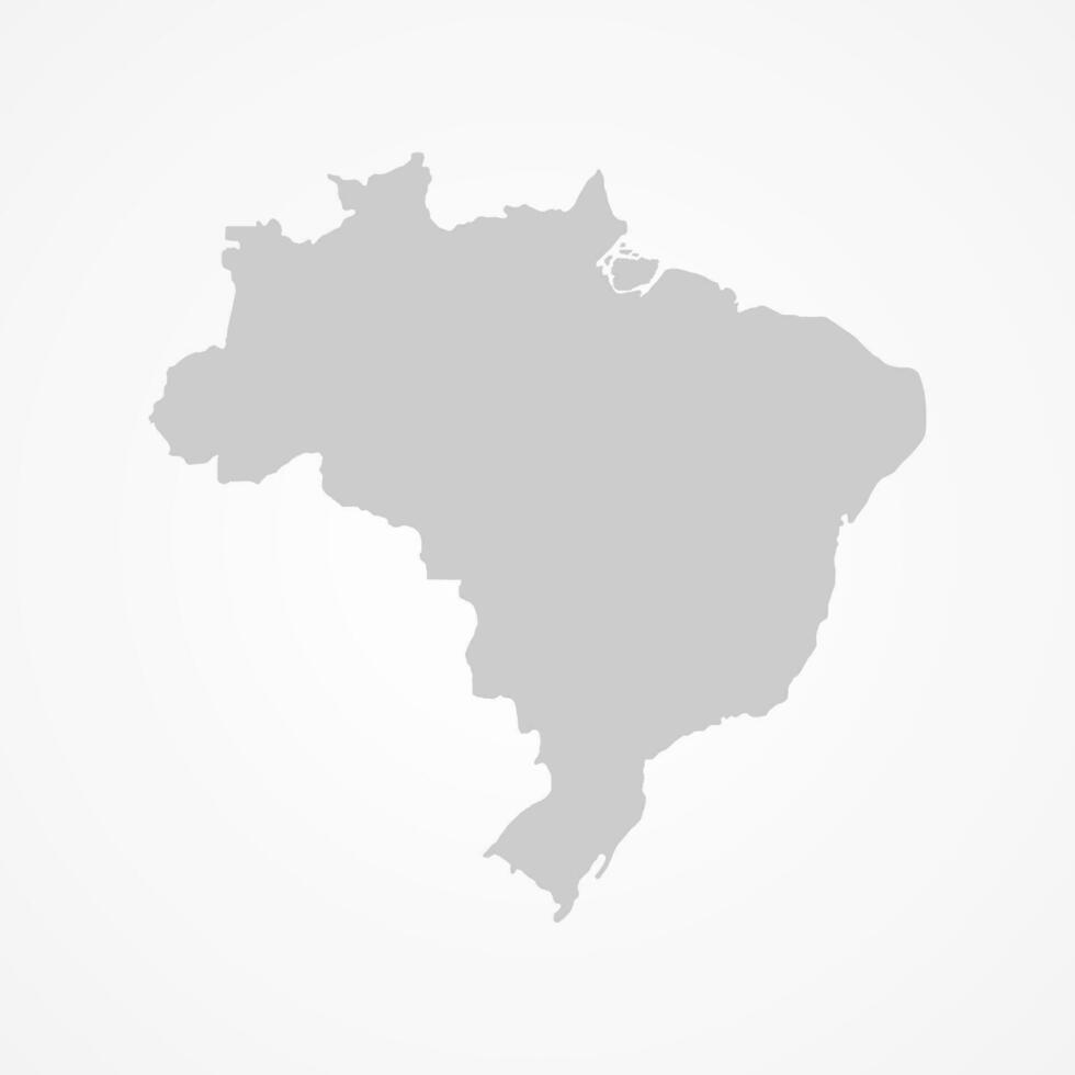 Brazil map template. Vector design.