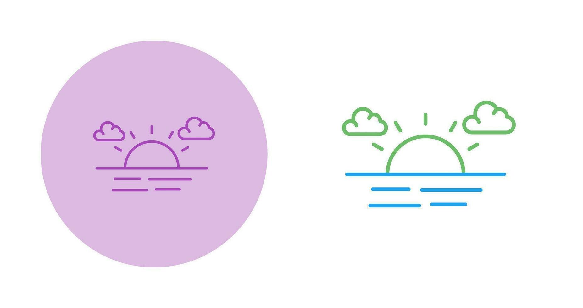 Sunset Vector Icon