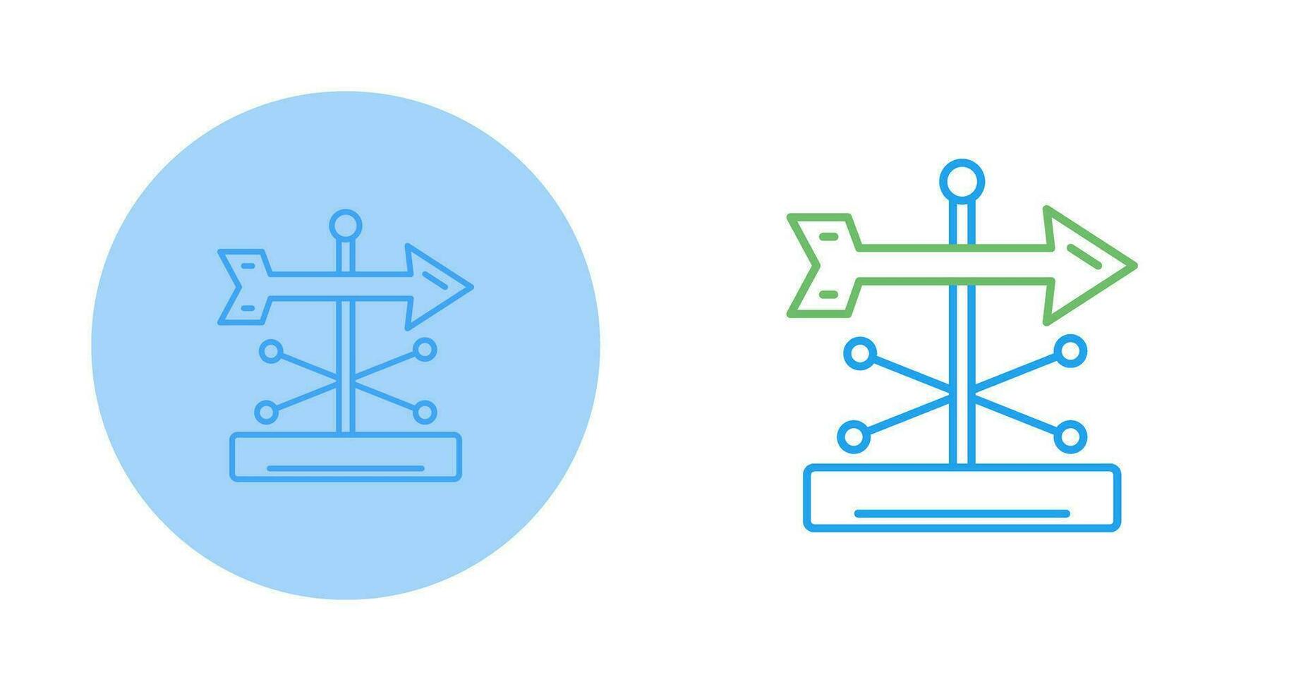 Wind Vane Vector Icon
