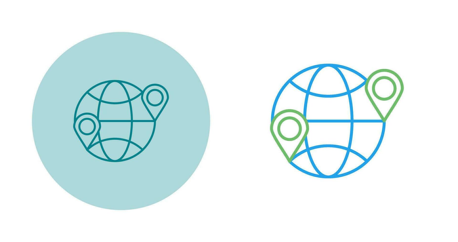 Globe Location Vector Icon