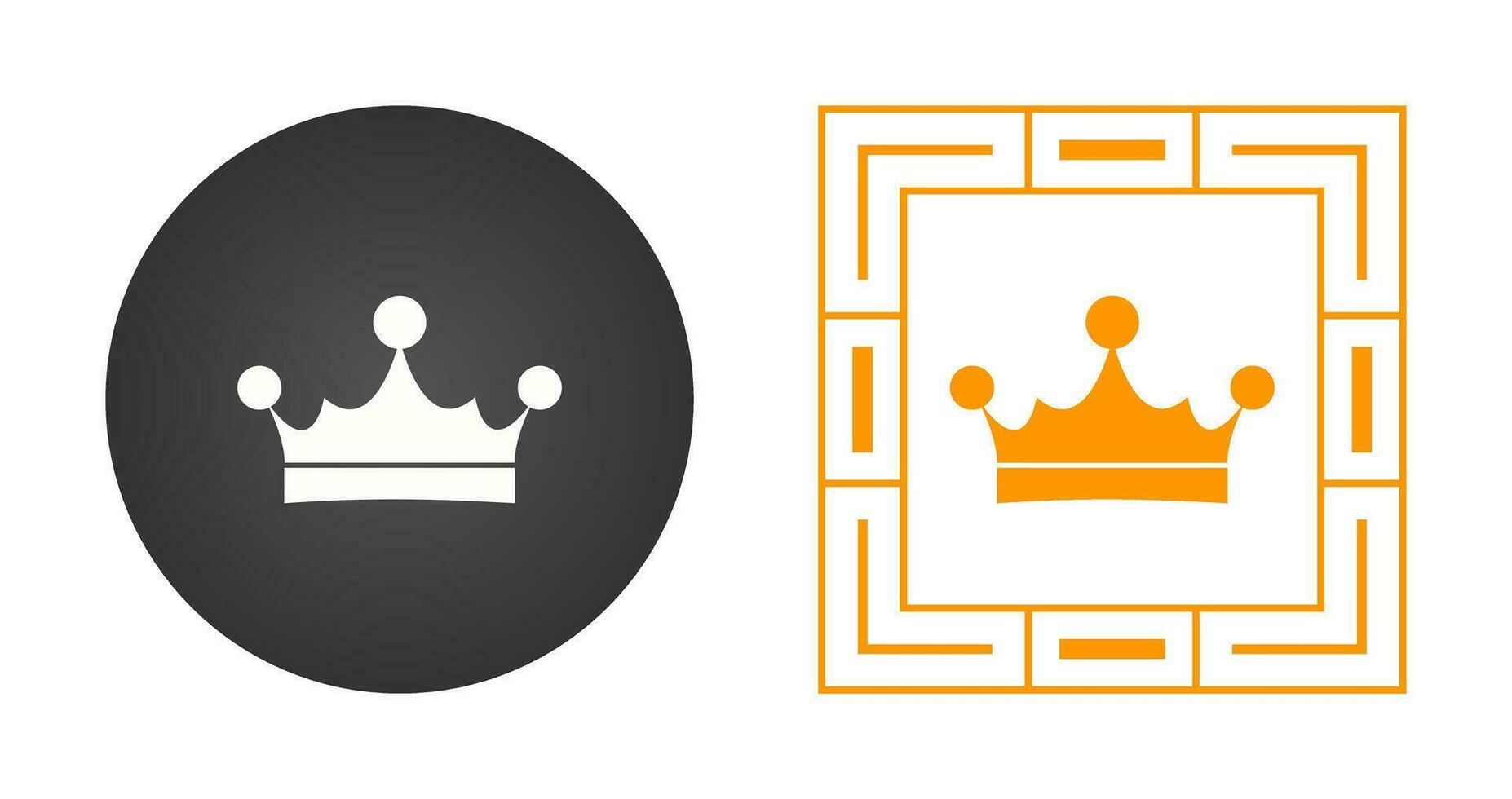 icono de vector de corona de rey