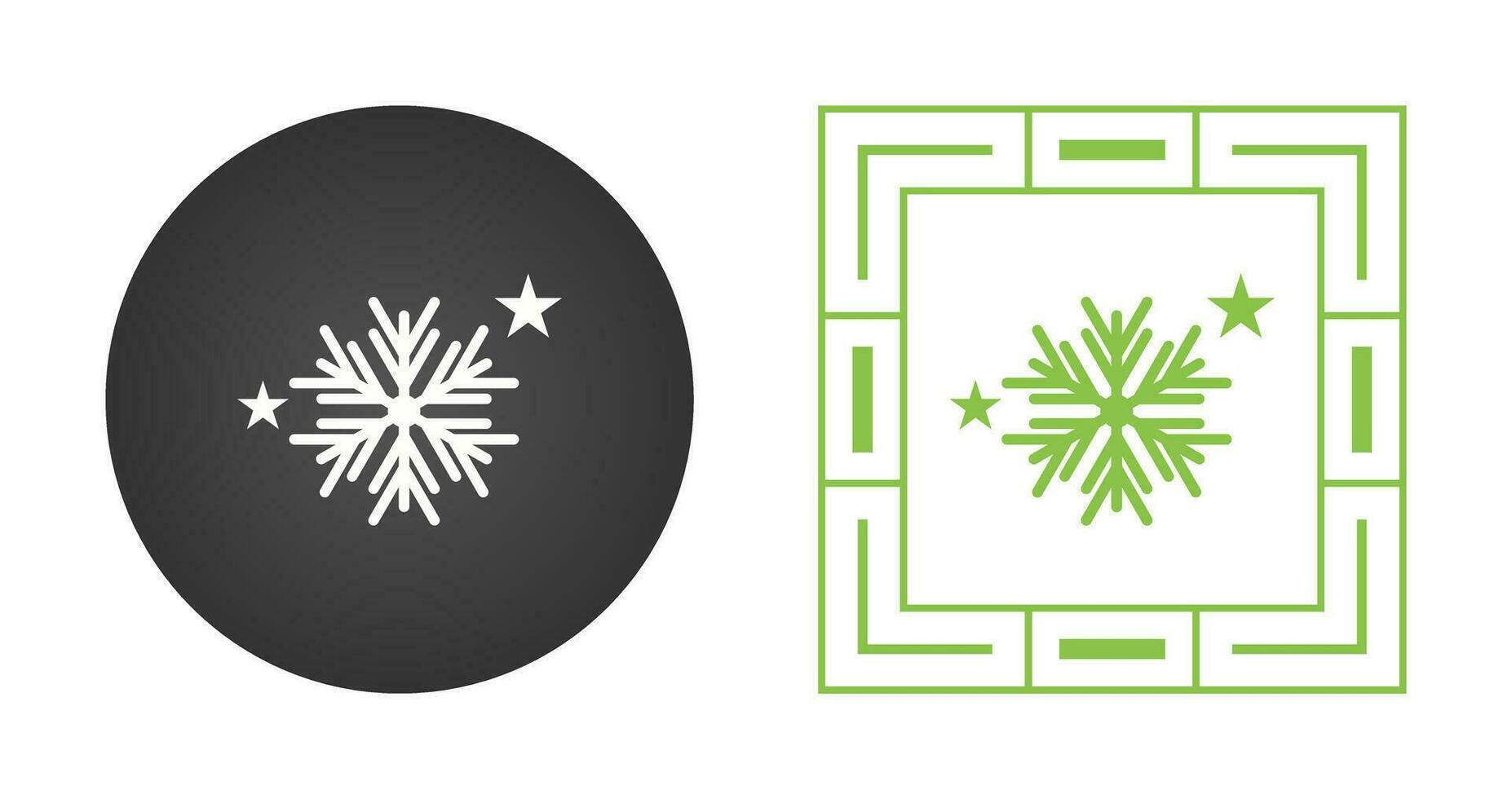 icono de vector de copos de nieve