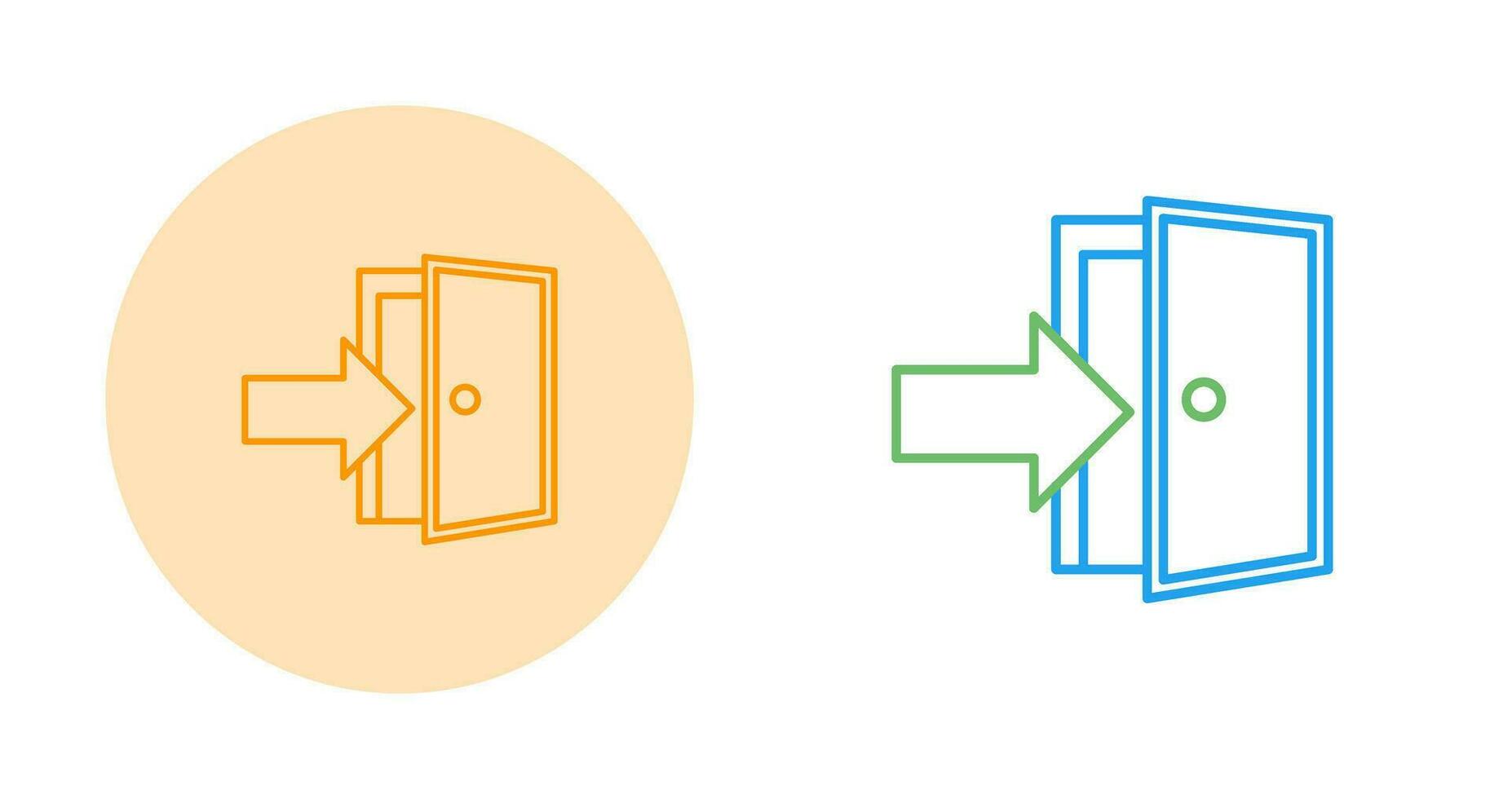 Exit Door Vector Icon