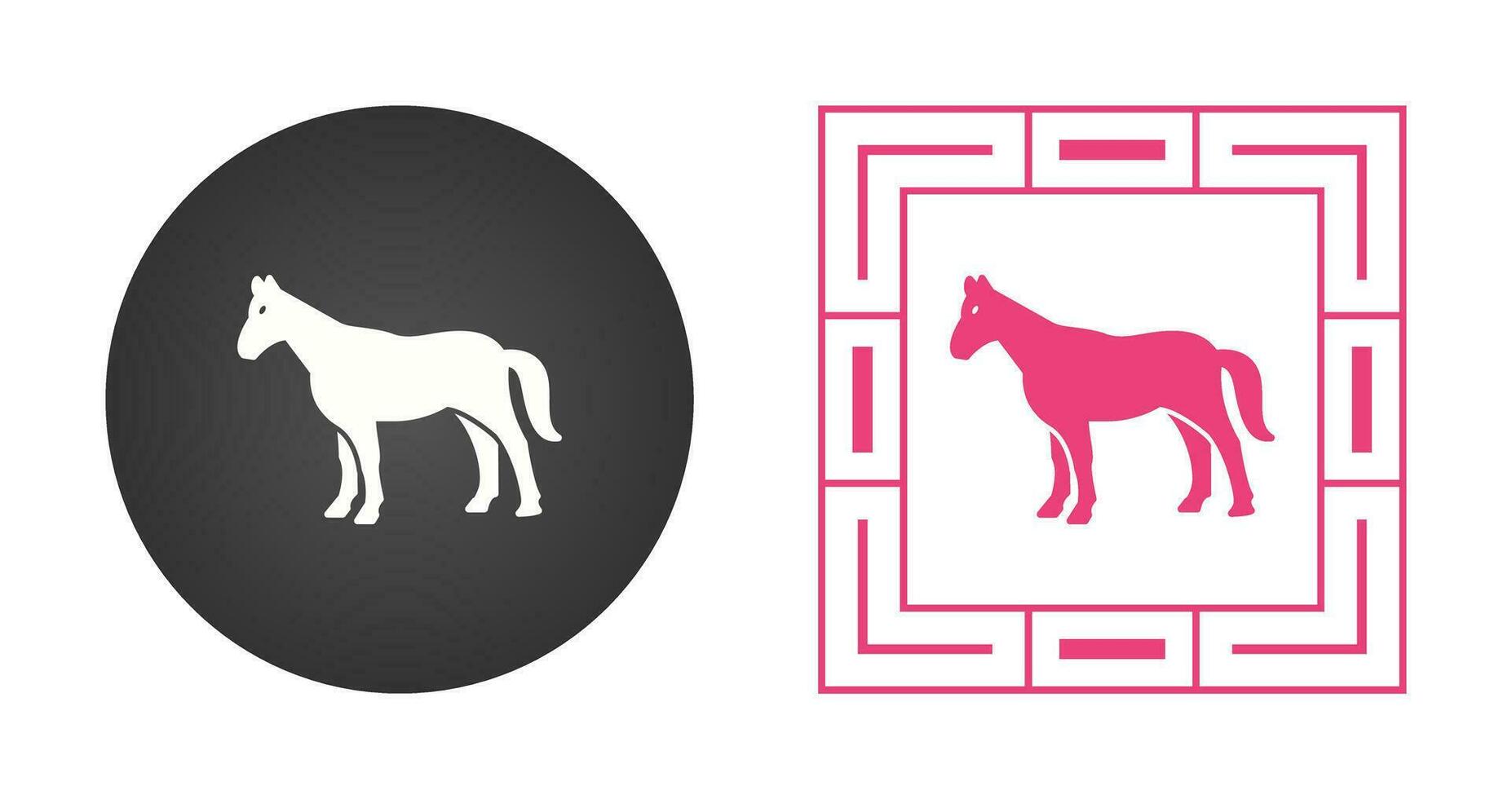 icono de vector de caballo