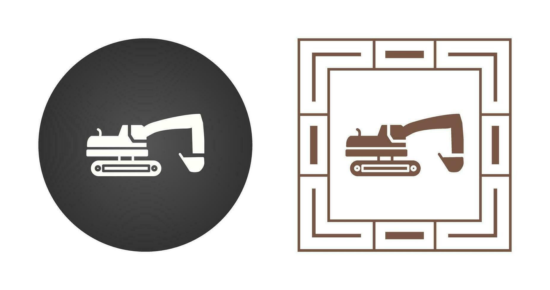 Excavator Vector Icon