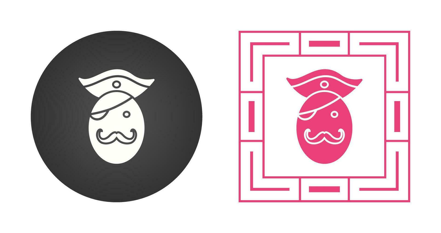 Pirate in Hat Vector Icon