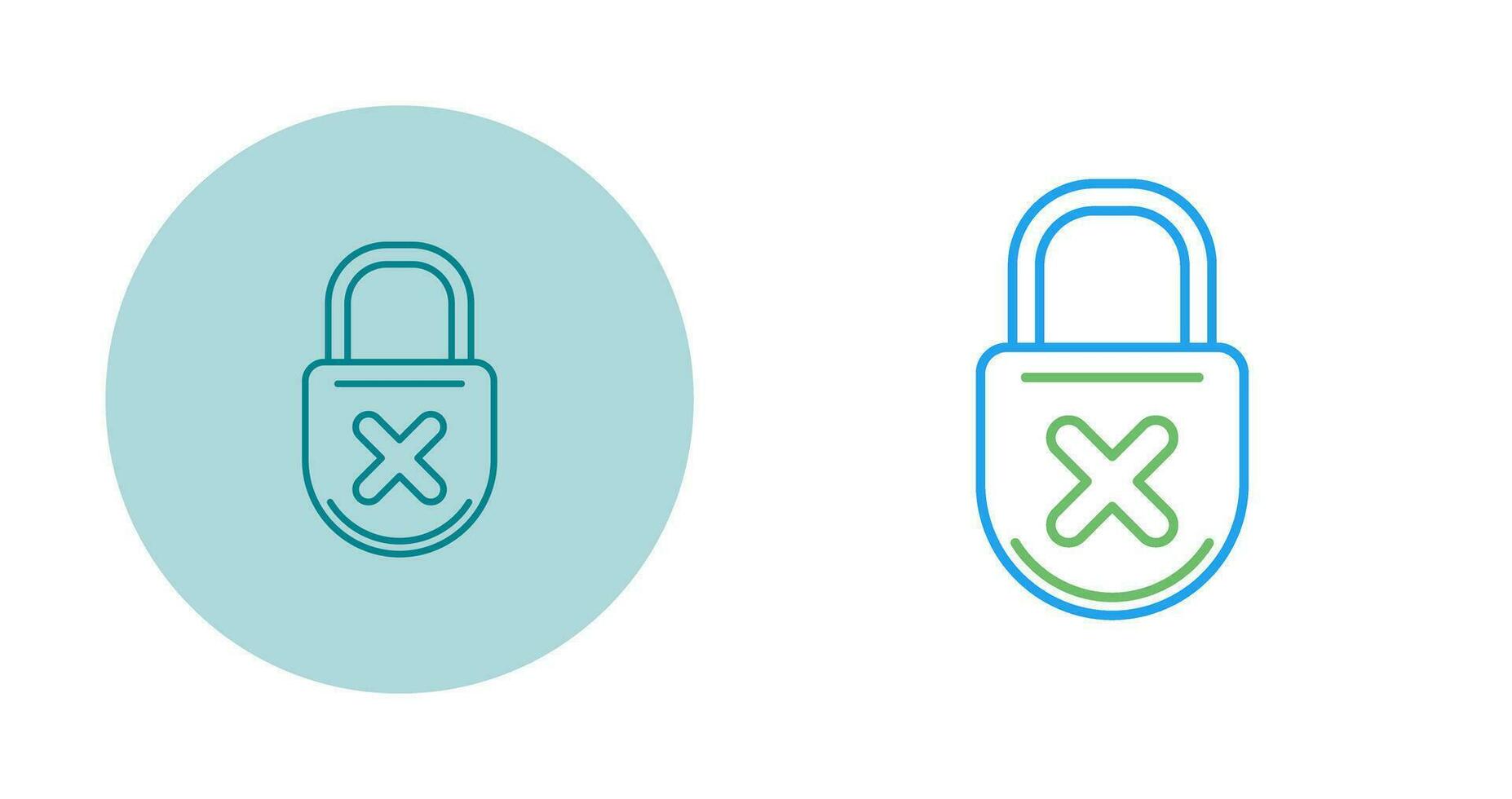 Unprotected Vector Icon