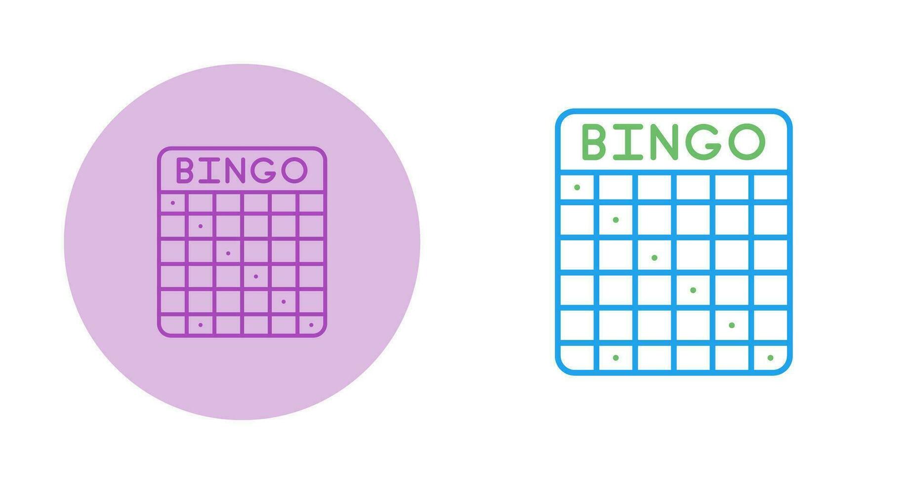 icono de vector de bingo