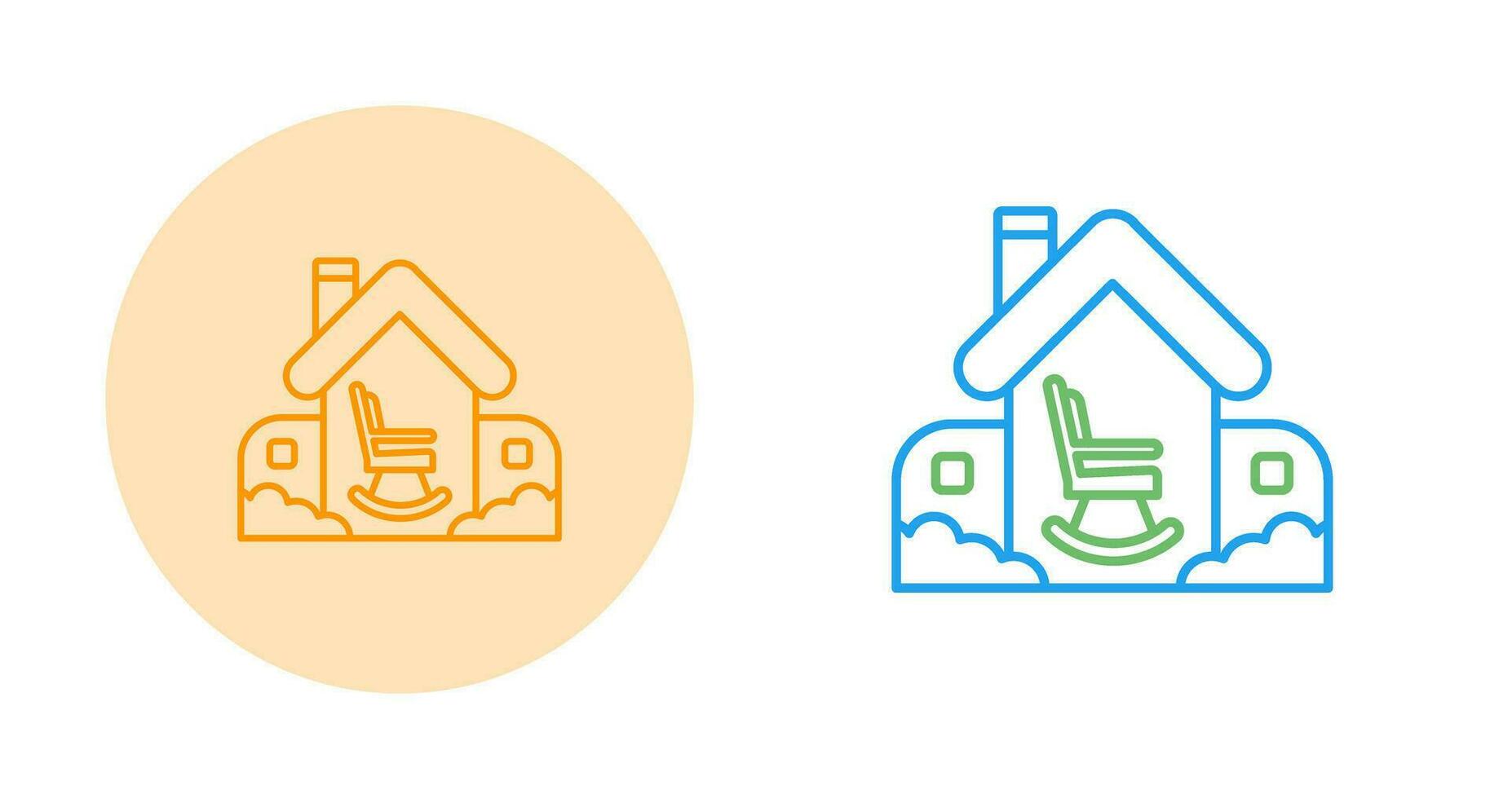 Retirement Home Vector Icon