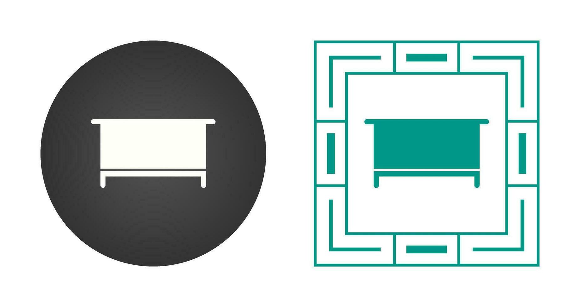Simple Desk Vector Icon