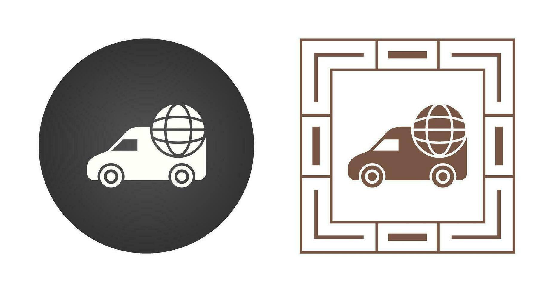 Global Delivery Vector Icon