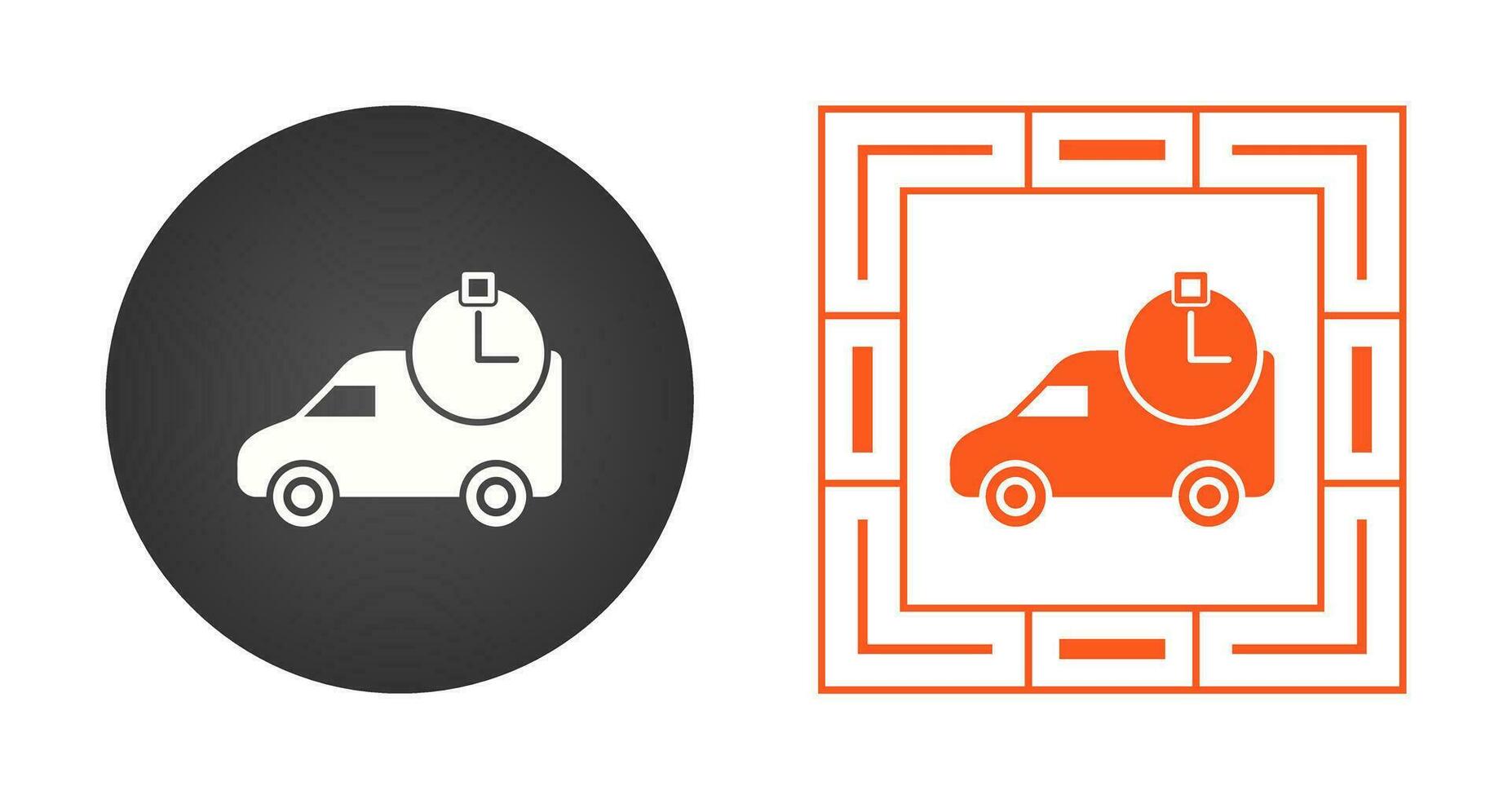 Time Based Delivery Vector Icon