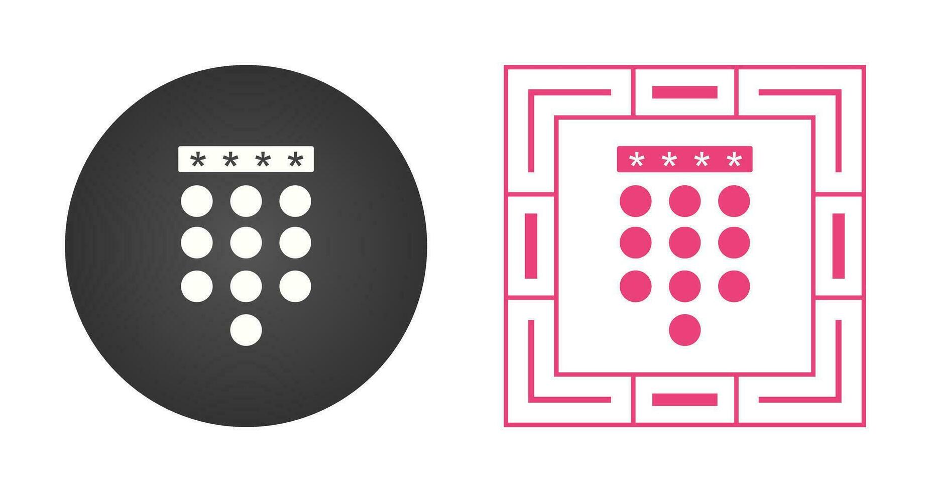 Passcode Lock Vector Icon