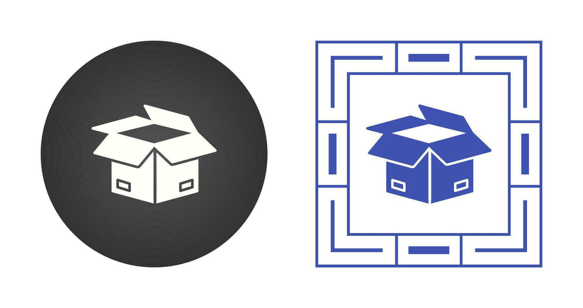 Open Box Vector Icon