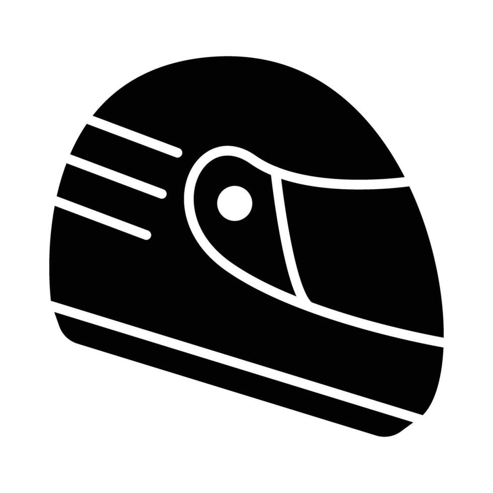 casco vector glifo icono para personal y comercial usar.