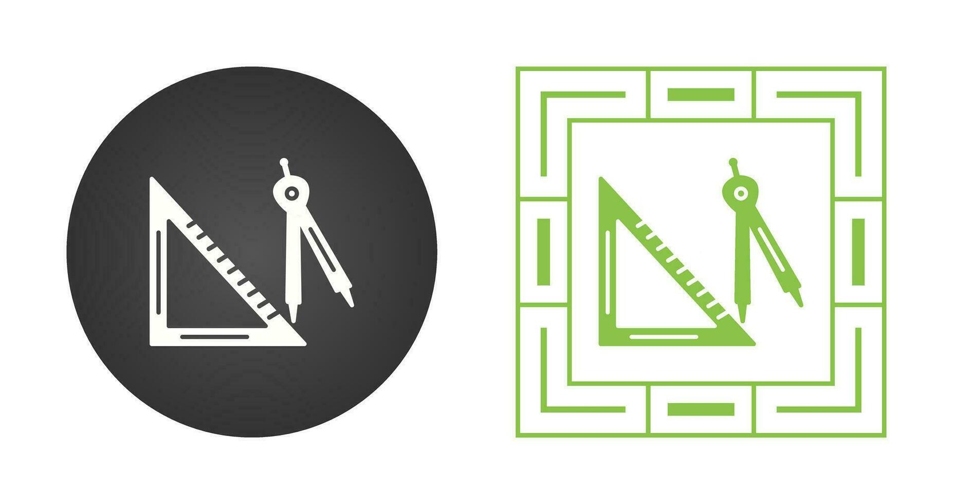 Set Square Vector Icon
