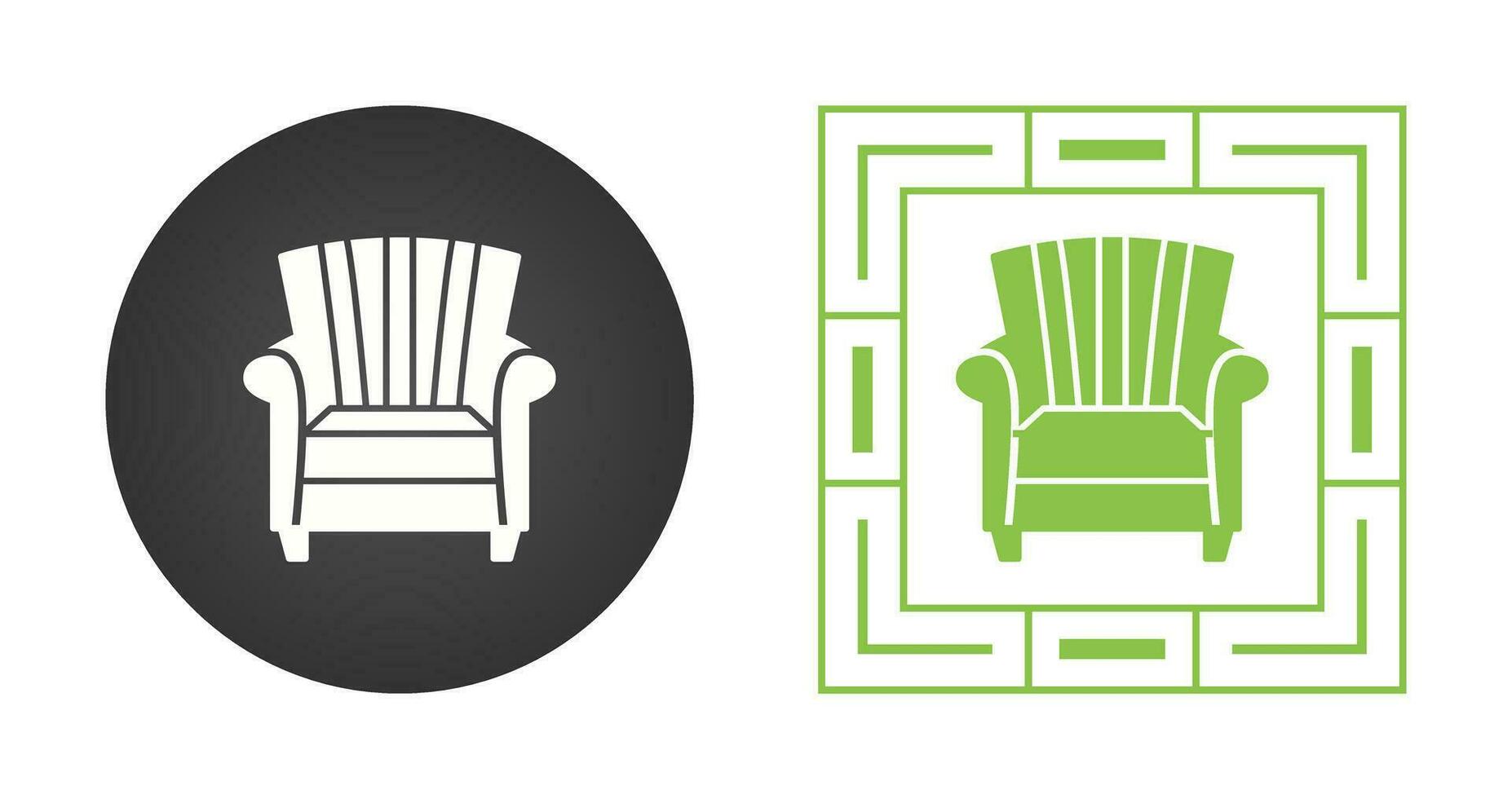 Single Sofa Vector Icon