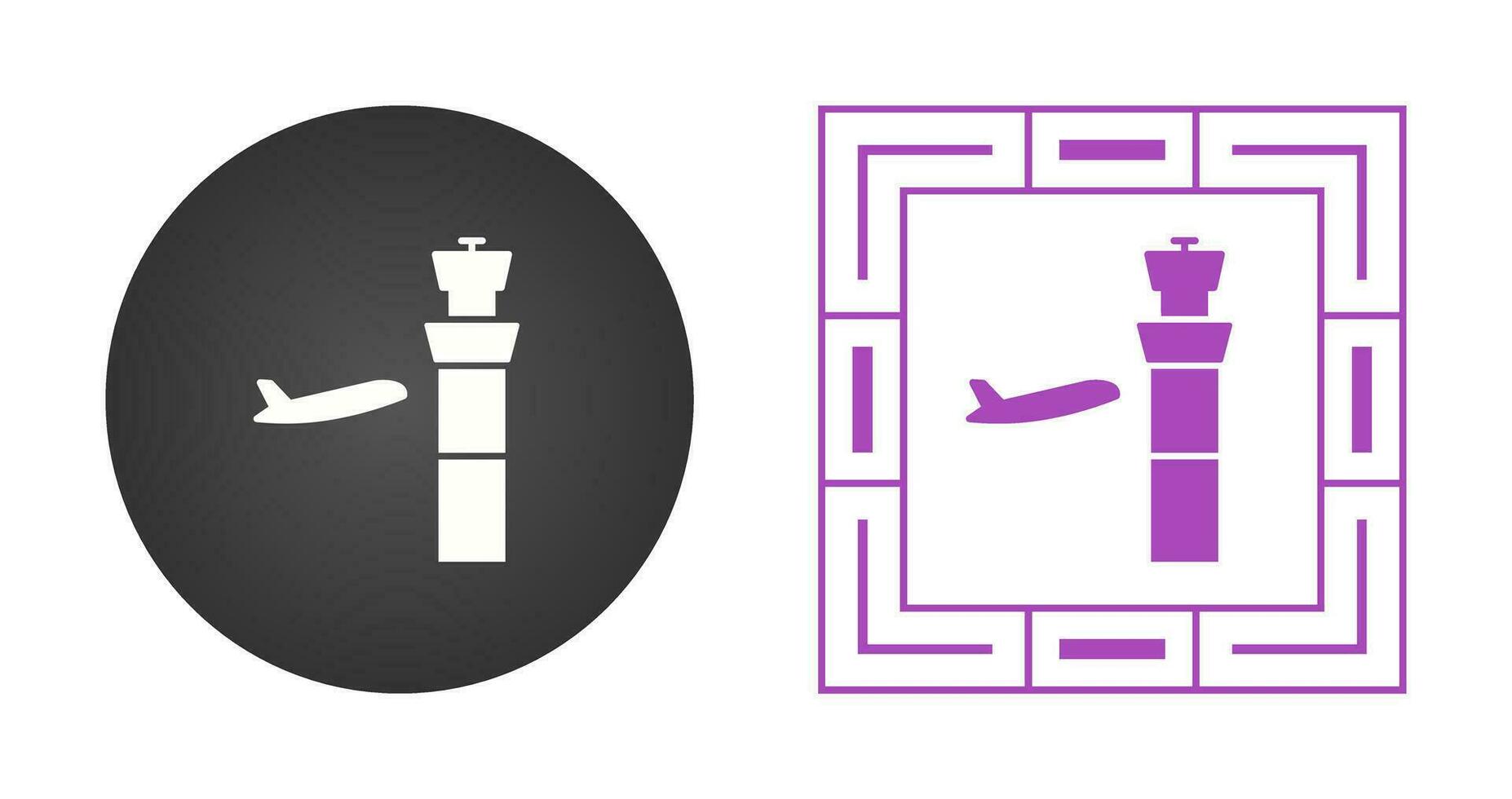 Air Control Tower Vector Icon