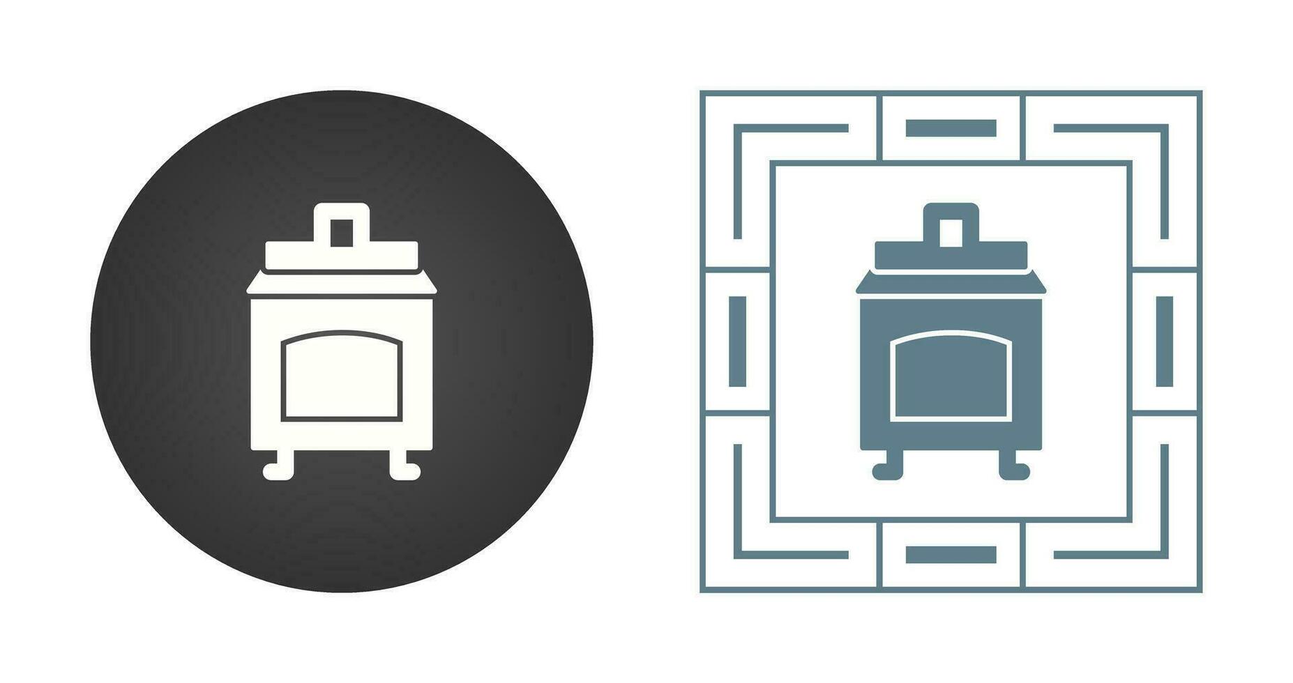 Coal Furnace Vector Icon