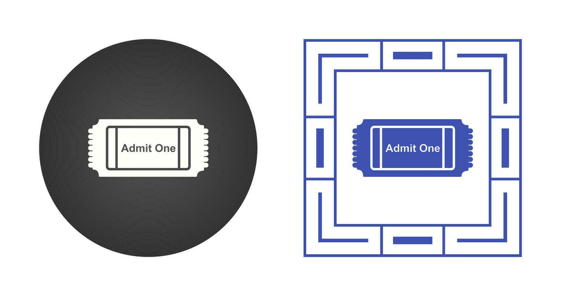 icono de vector de entrada de cine