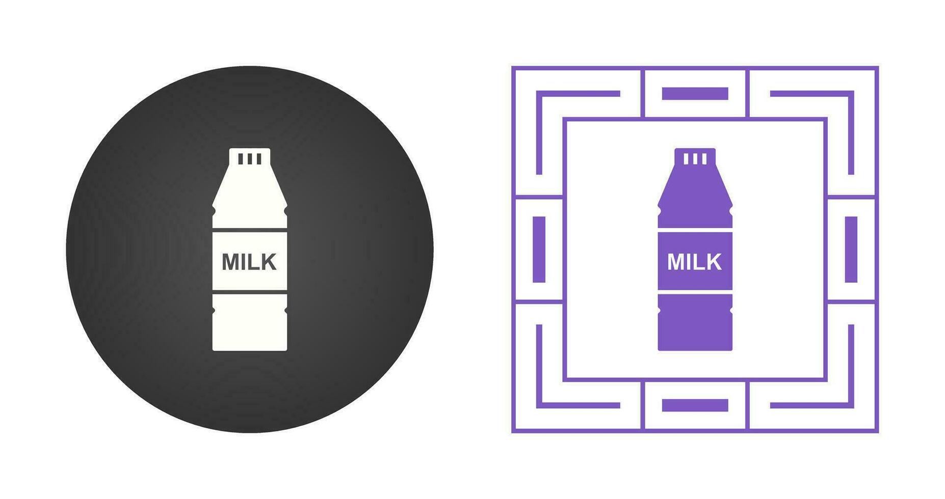 Milk Bottle Vector Icon