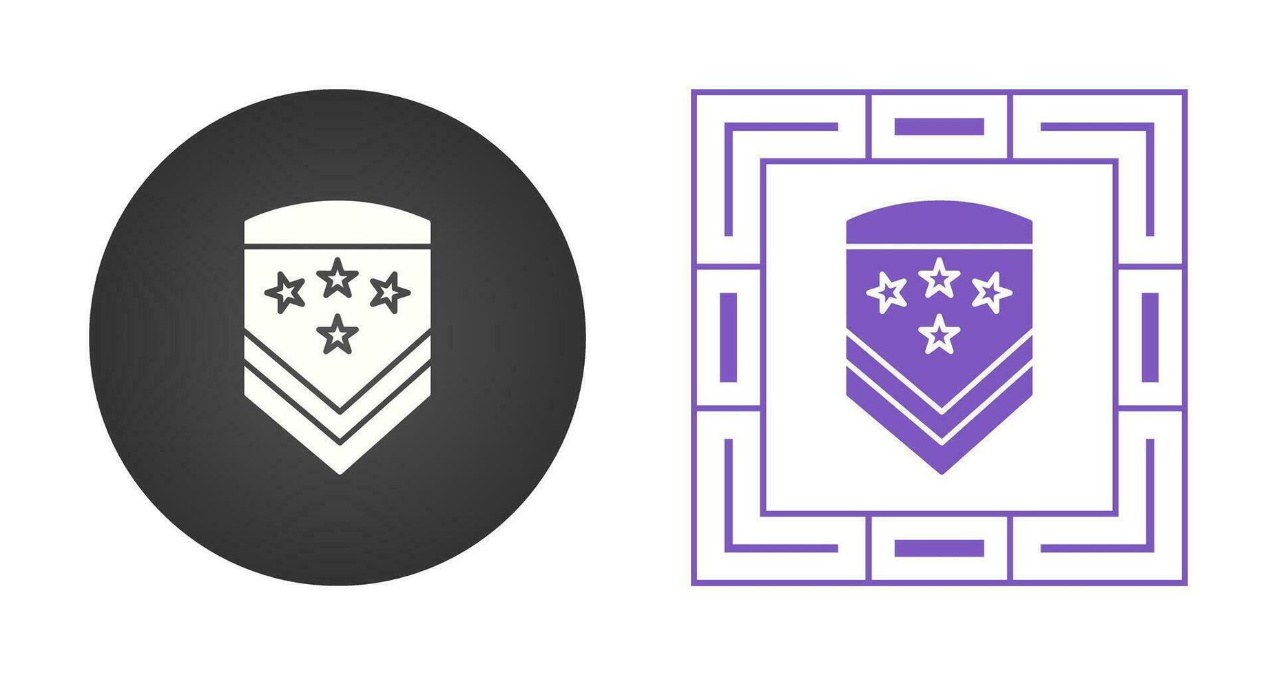 Military Badge Vector Icon