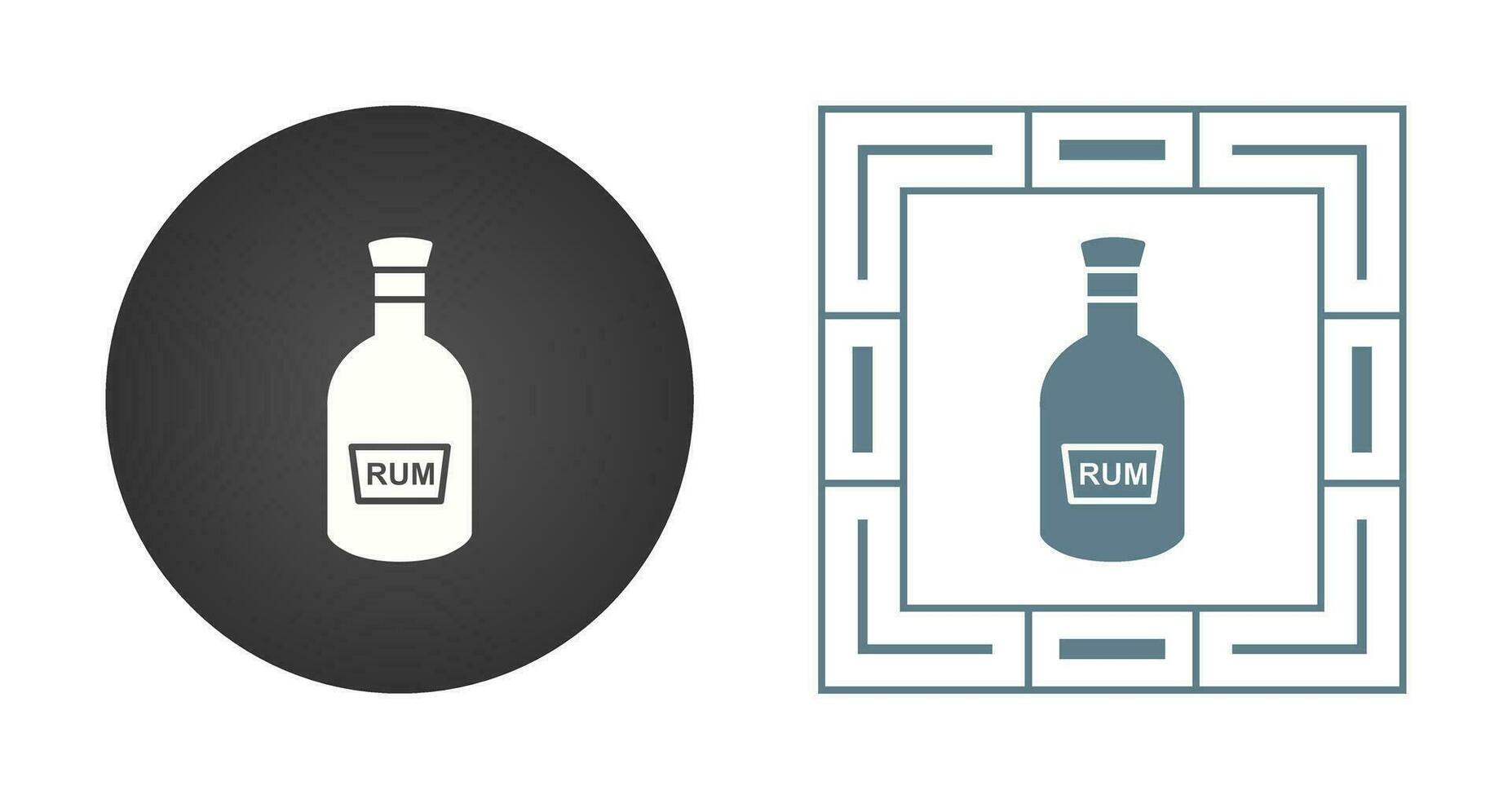 Bottle of Rum Vector Icon