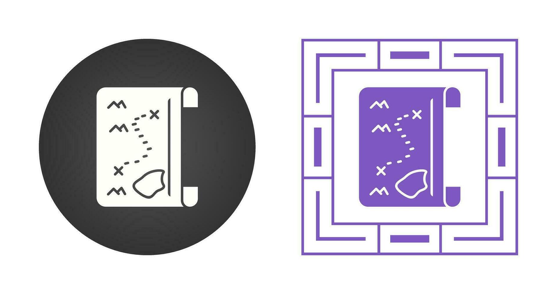 Pirate Map Vector Icon