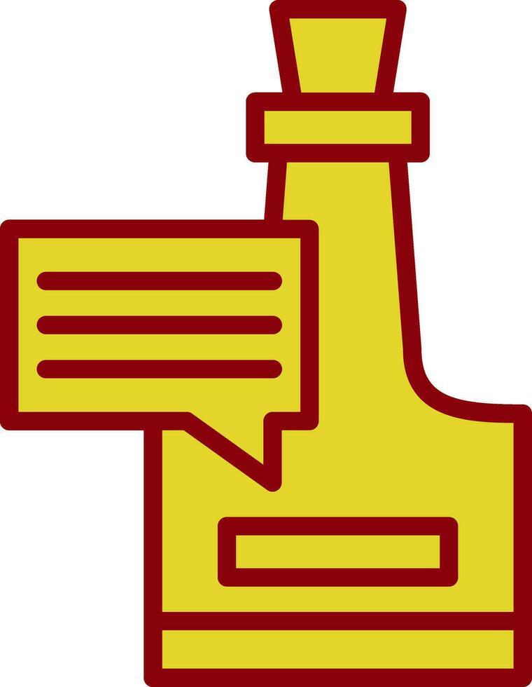 Message In Bottle Vector Icon Design