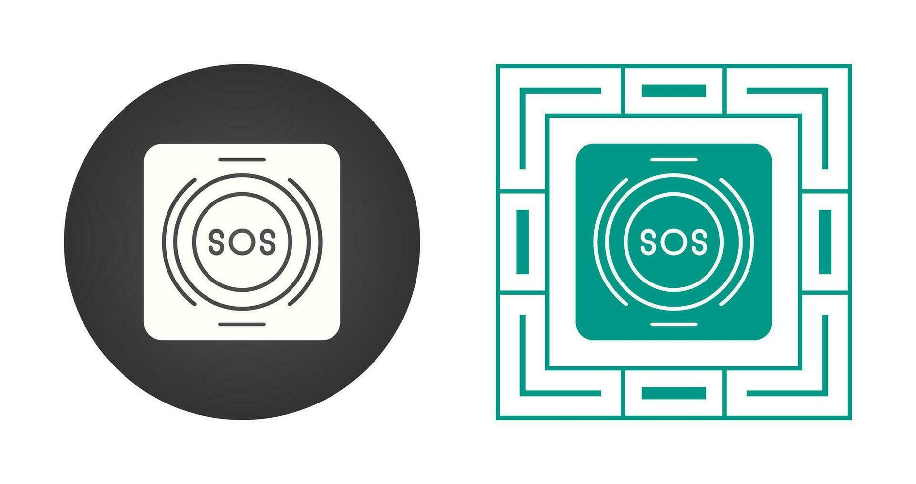 Emergency Button Vector Icon