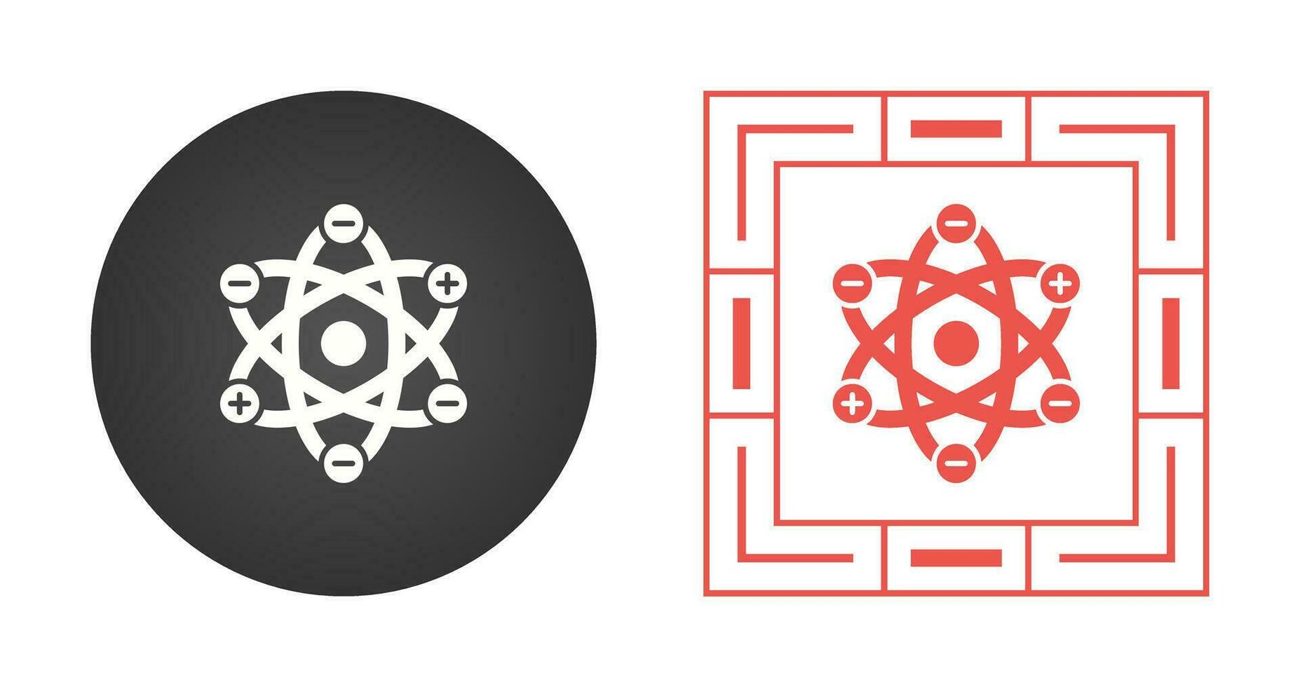 Atom Structure Vector Icon