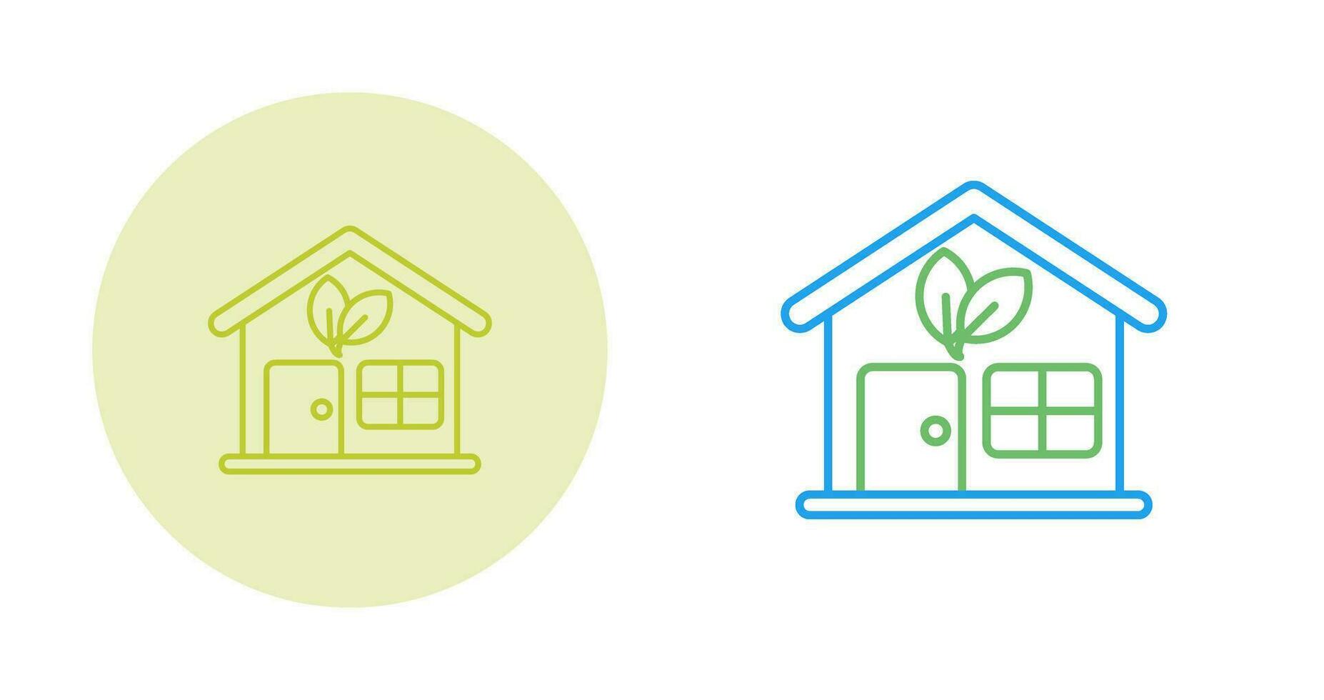 Eco House Vector Icon