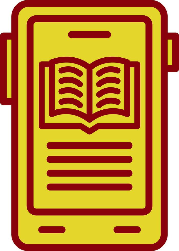 diseño de icono de vector de libro electrónico