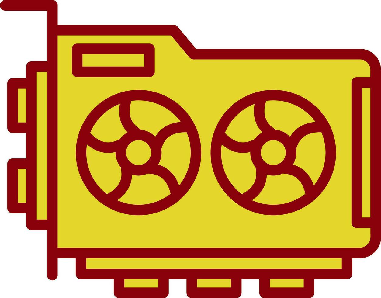 Graphic Card Vector Icon Design
