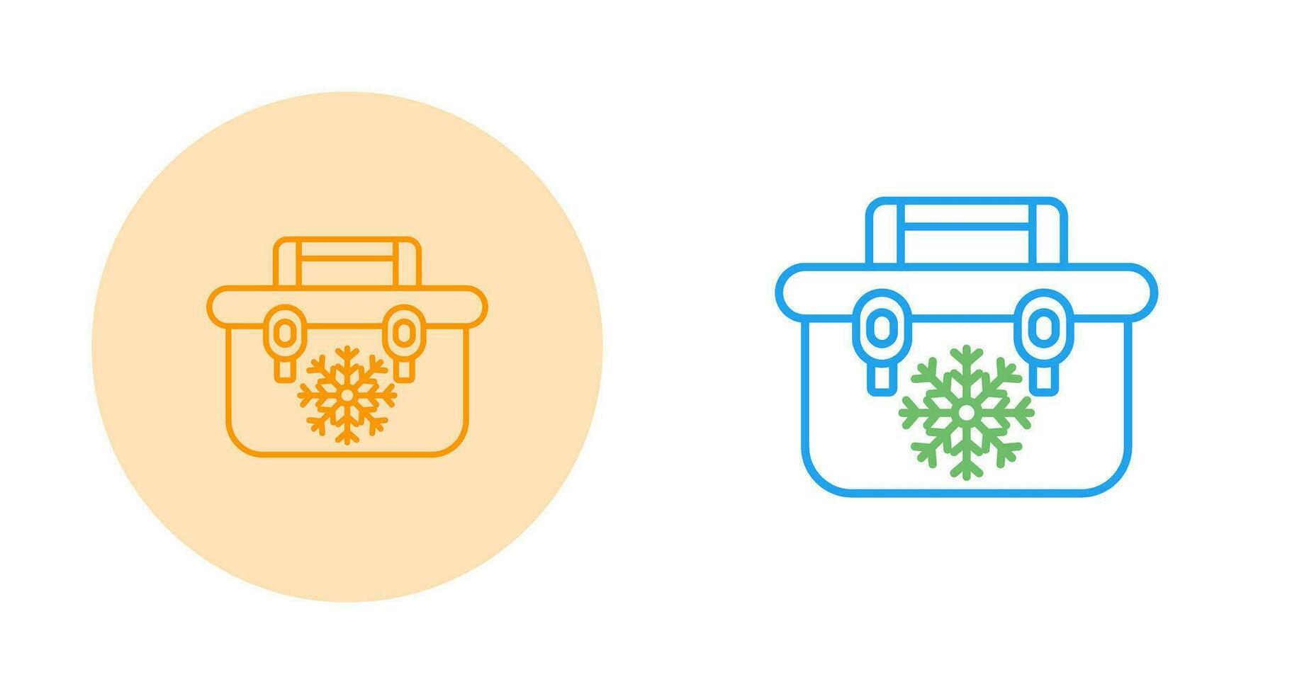 Portable Fridge Vector Icon