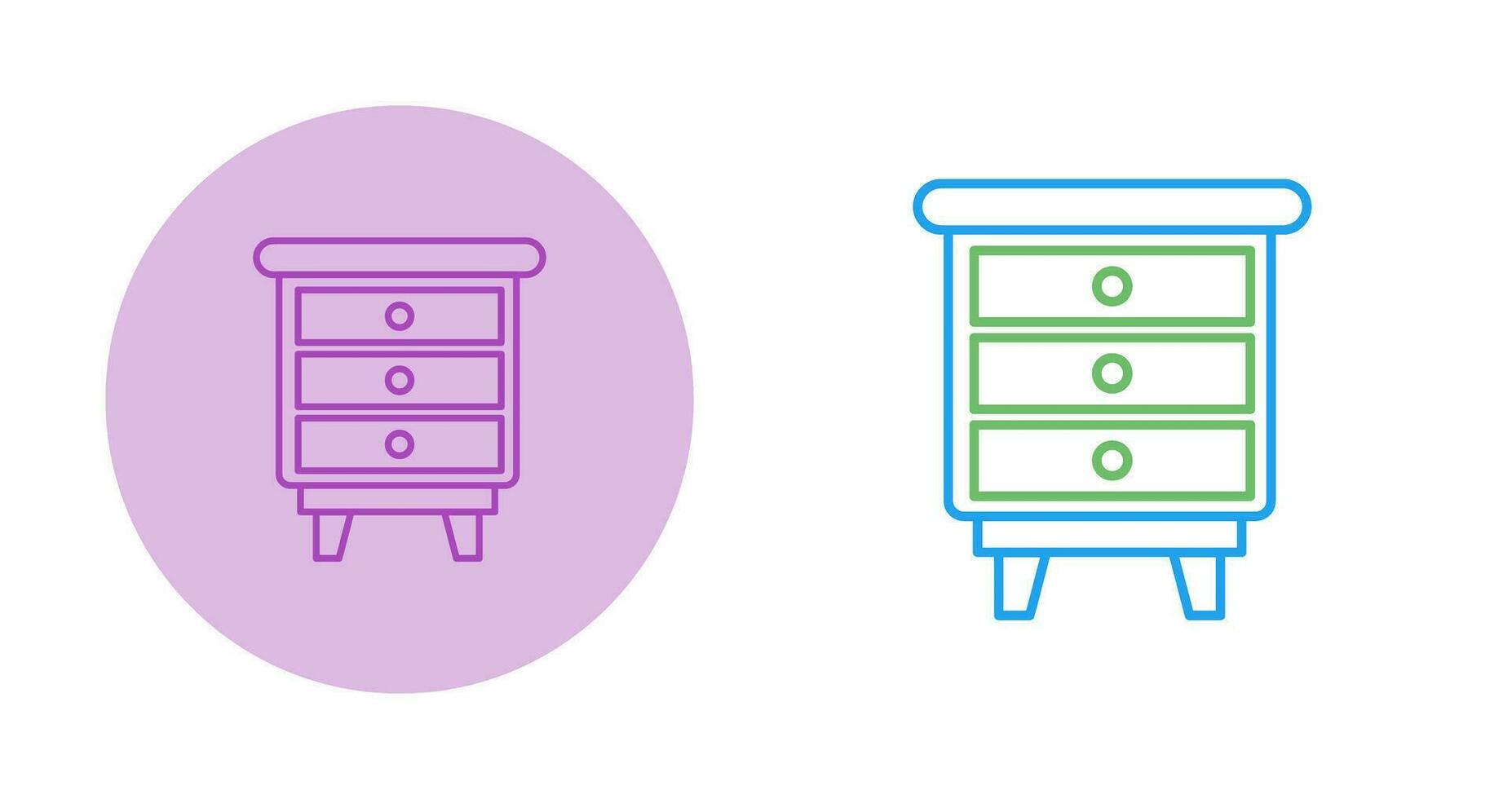 Chest Of Drawers Vector Icon